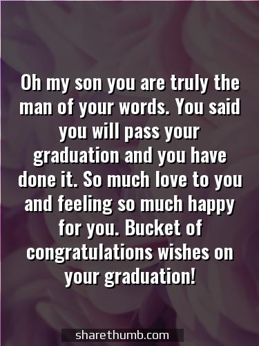personal message for graduation announcements